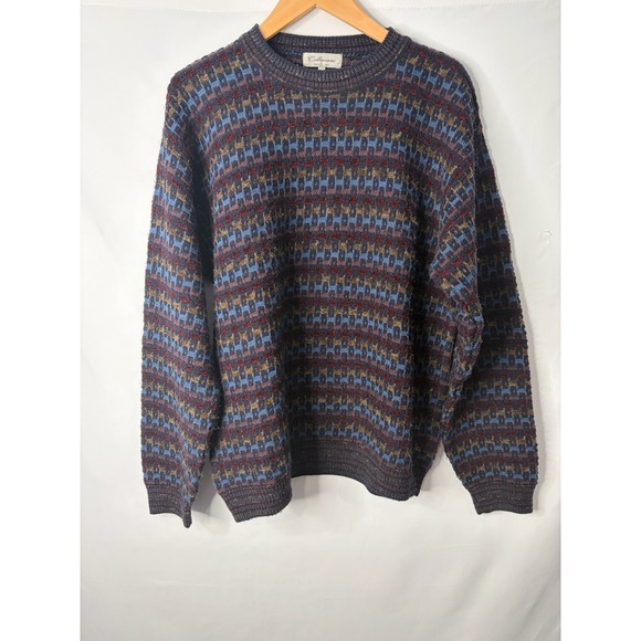 Collezioni Other - Collezioni Wool Blend Sweater Mens L Chunky Fisherman Grunge Grandpa Cobain Y2K